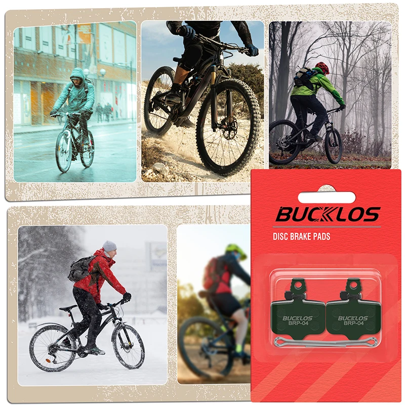 BUCKLOS Ceramic Bicycle Brake Pads MTB Road Bike Hydraulic Disc Brake Pads Wear-resistant Bicycle Disk Brake Pad for Sram ELIXIR