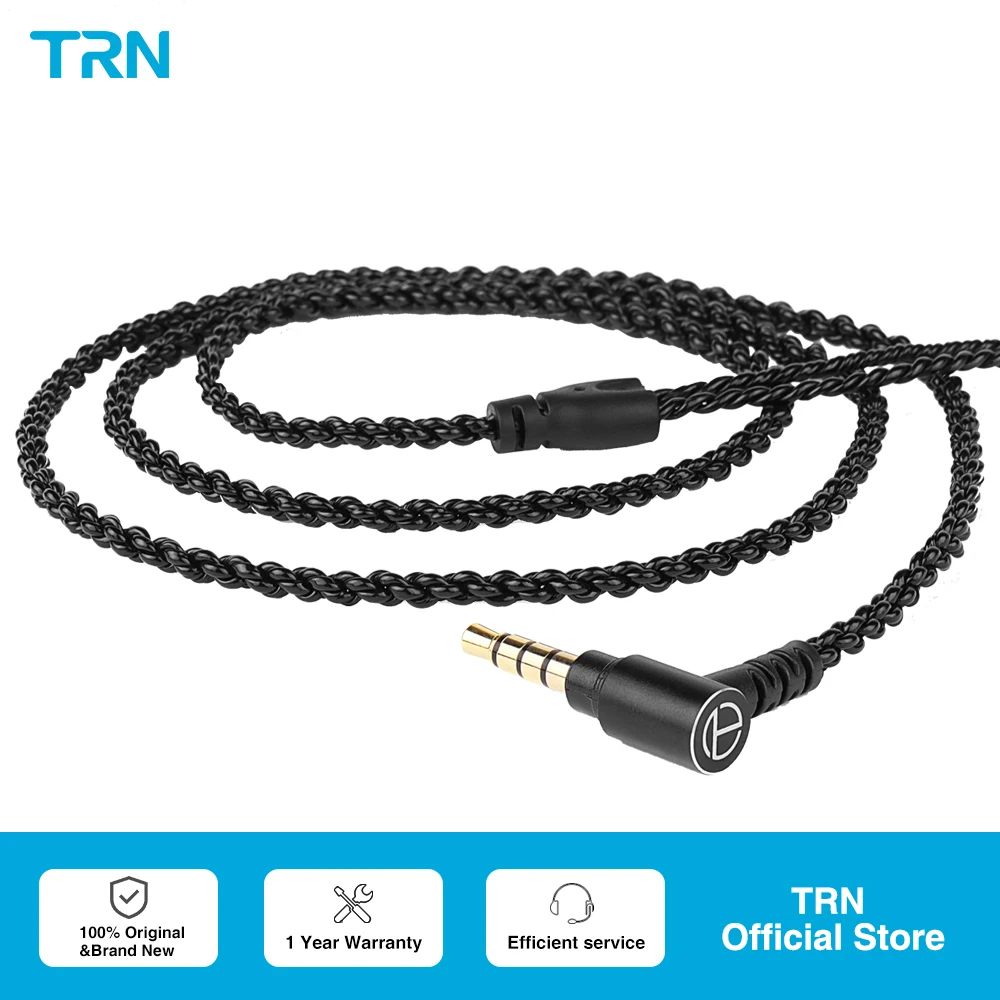 TRN A1 Earphone Cable A High-Quality, Affordable Option for Audiophiles MMCX 2 PIN  0.75  for KZ TRN FIIO BA16 BAX MT1 MAX MT4