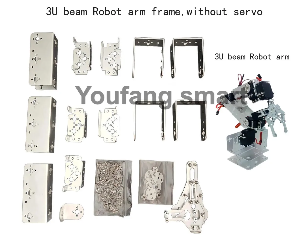 Robotic Arm Kit 6 DOF Programmable Robot Arm DIY Kit with UNO ESP32 Open Source Code and Tutorial 32 Ways Control 180/360 Angle