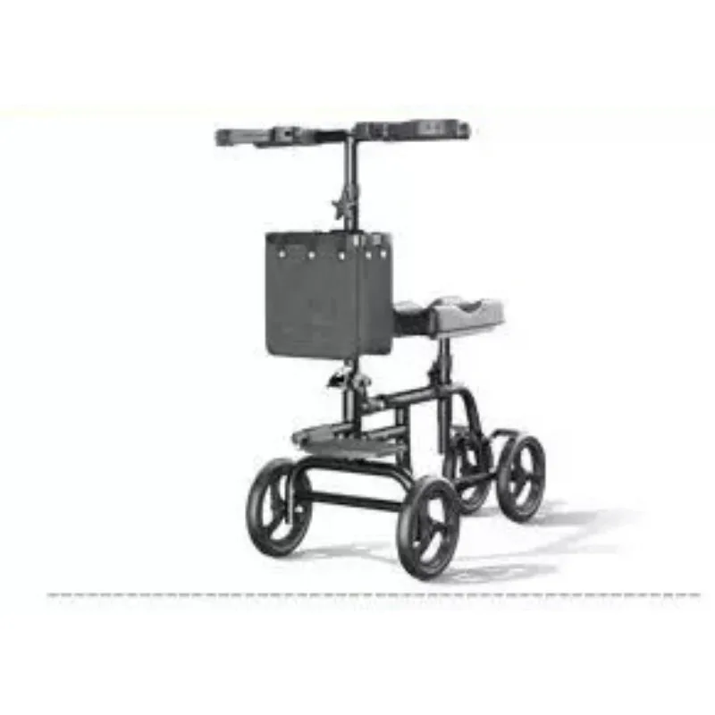 The Elderly Knee Car Four-wheel Walker The Elderly Ankle Injury Scooter with Wheels Crutches Foldable Scooter
