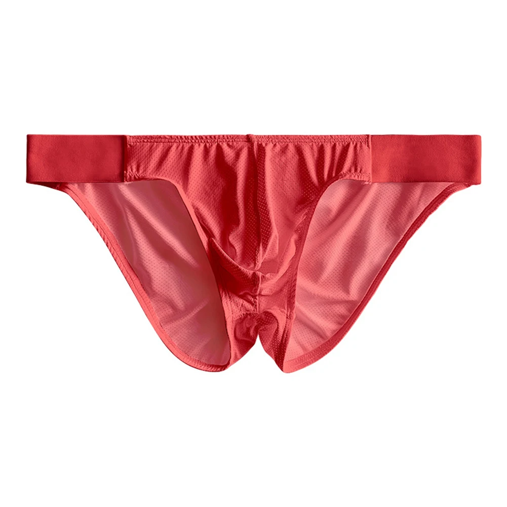 ملابس داخلية من الحرير الجليدي قابلة للتنفس، تصميم بلون سادة، ملابس لجميع المواسم للاستخدام اليومي، شورتات بوكسر مثيرة لجميع المواسم