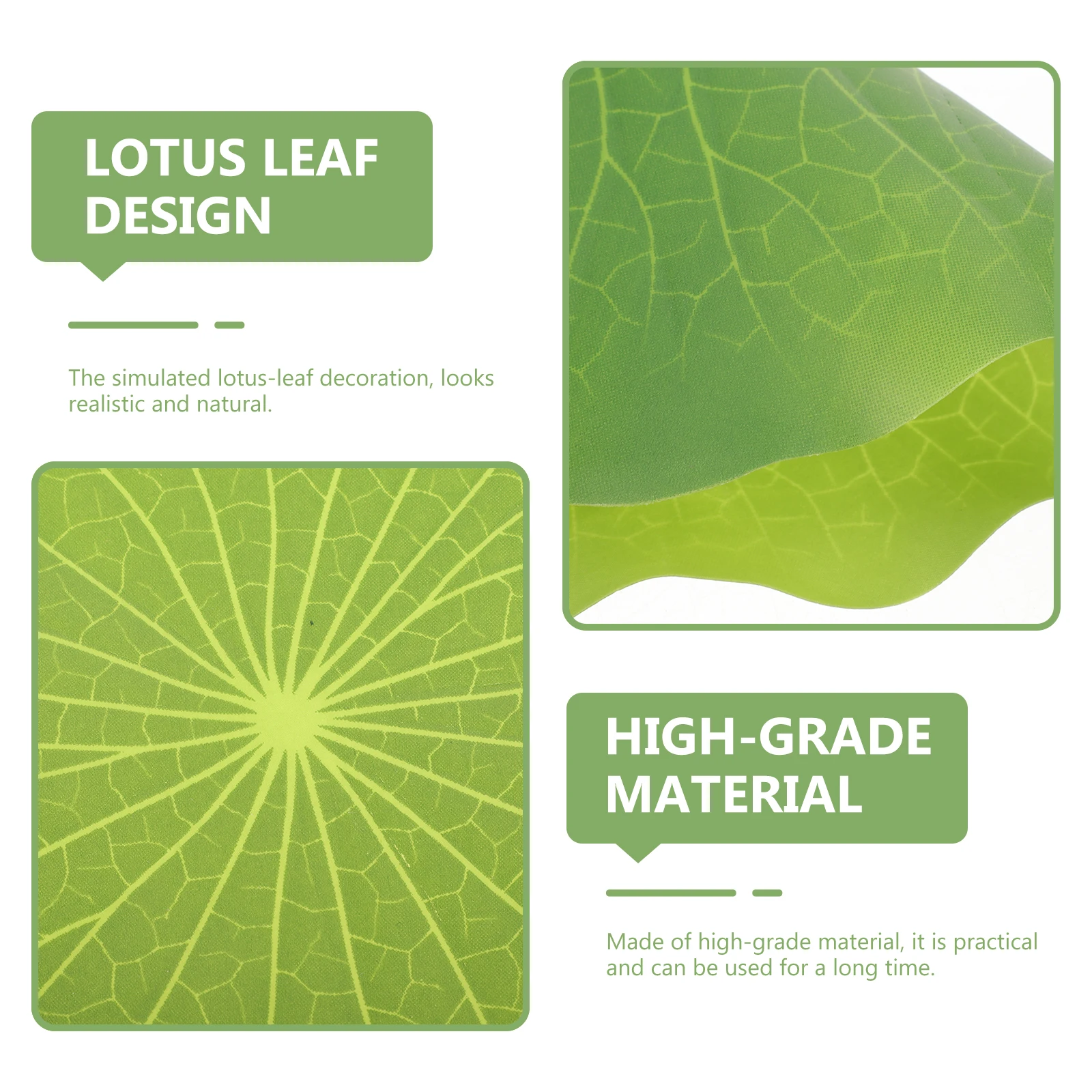 

4 Pcs Simulated Lotus Leaf Decoration Floating Pool Decorations Fish Tank Pond Ornaments Plastic
