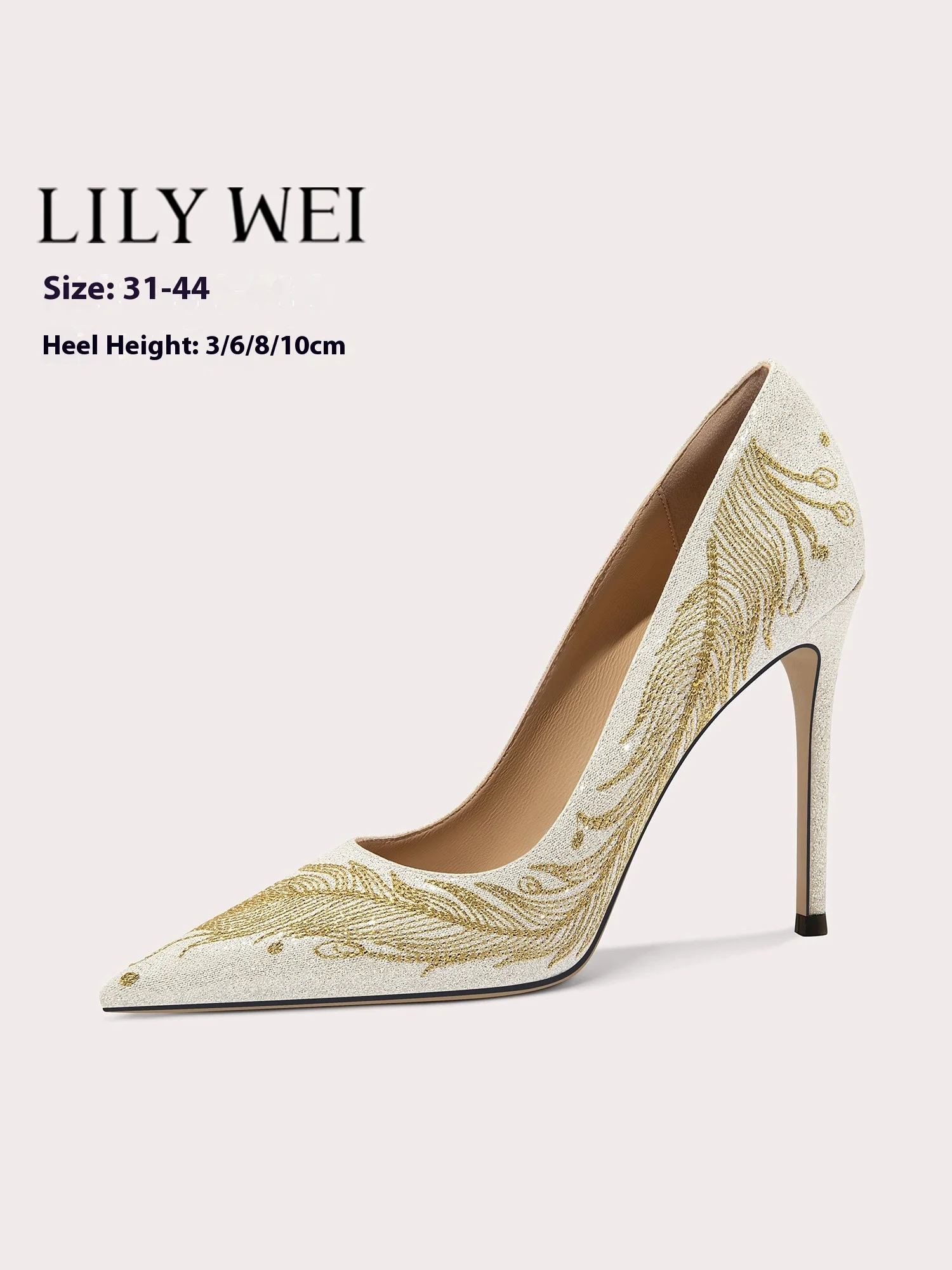 الكعب الخنجر الربيع أشار تو الضحلة الترتر التطريز أحذية الزفاف مأدبة كبيرة الحجم صغيرة الحجم كعب منخفض أحذية نسائية #1