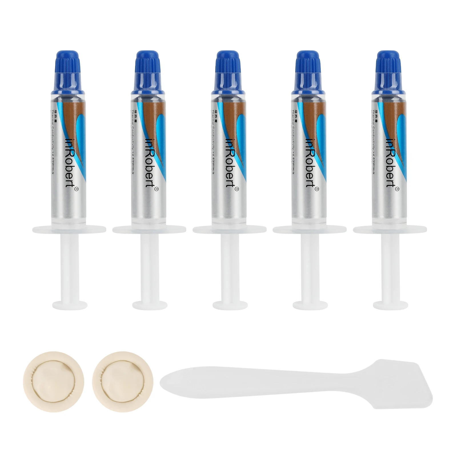 10 шт./лот, термопаста, 10 г, упаковка для шприцев, силиконовая штукатурка, термопроводящая смазочная паста для радиатора процессора