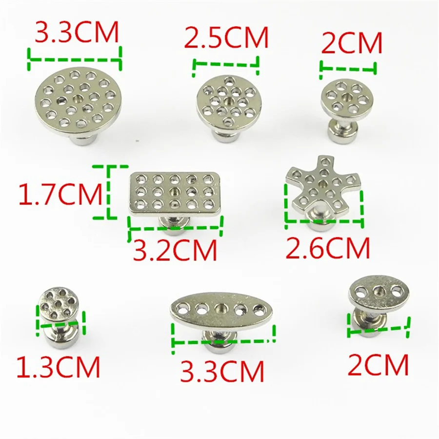 Onglets flacon de colle en alliage de zinc pour carrosserie de voiture, outil de débosselage sans peinture, réparation de pare-chocs, colle froide, 11 pièces