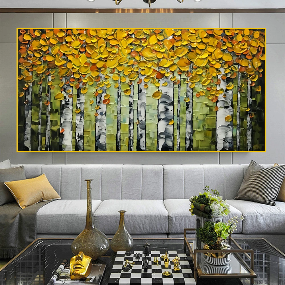 Abstract Tree of Life Oil Painting Canvas Printing Wall Art Poster Printing Nordic Living Room Mural Home Decoration Pictures