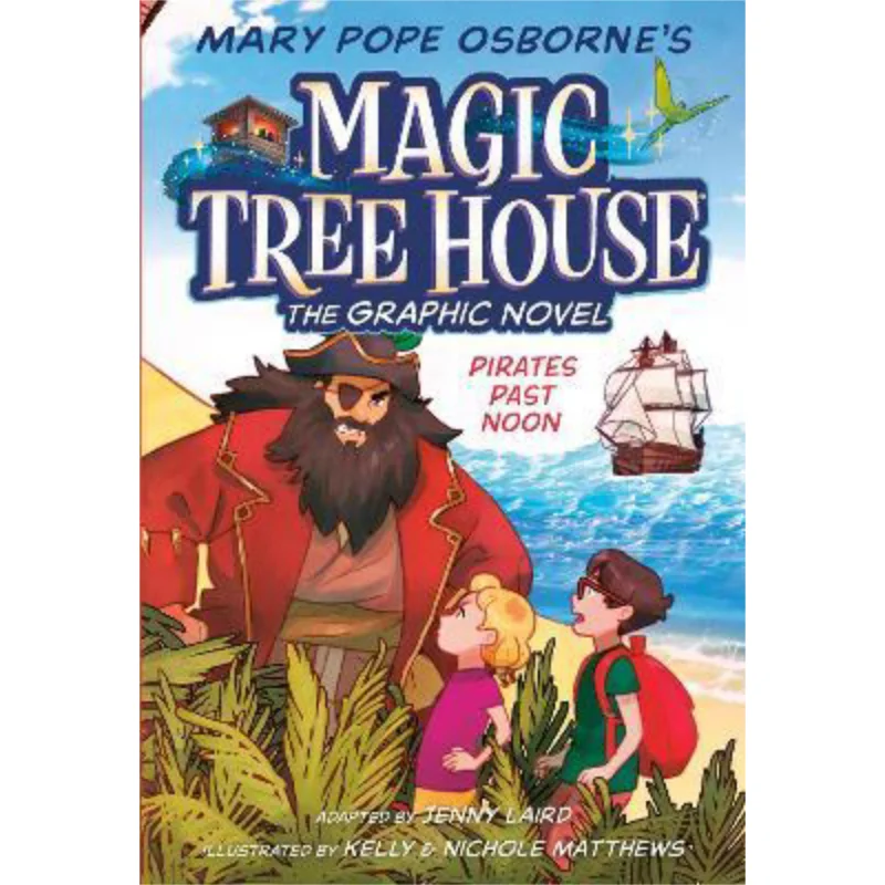 Magic Tree House 4 Novel grafico Pirati Passato Mezzogiorno Mary Pope Osborne Casuale House US 9780593174838 Libro
