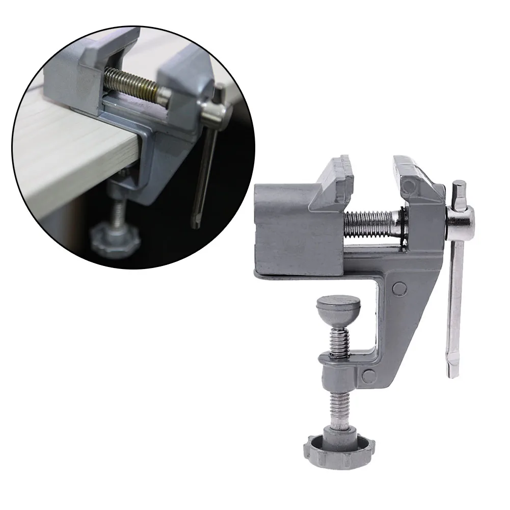Uniwersalny Mini ławeczka imadło imadło śrubowe ze stopu Aluminium 30mm zacisk roboczy imadło śrubowe dla majsterkowiczów Craft Mold naprawiono Repair Tool