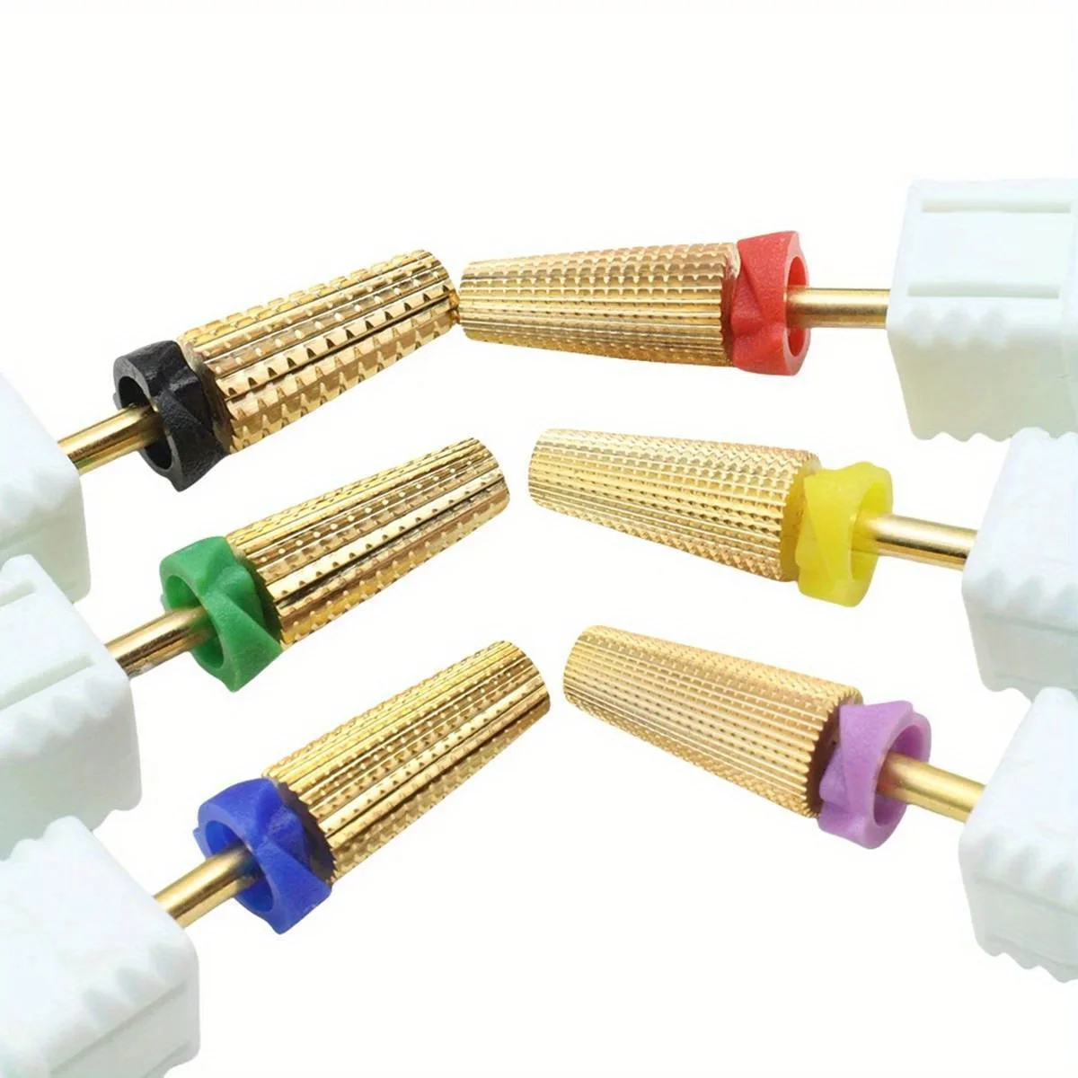 المهنية 5 في 1 الذهبي التنغستن الصلب مسمار طحن لقمة ثقب متعددة الوظائف كربيد مع صلابة عالية أداة مانيكير