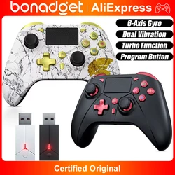 Controller For PS5 Console/Steam/PC Wireless Gamepads Game Control Handle Rocker 6-Axis Gyro 3 Level Vibration W/ Turbo Touchpad