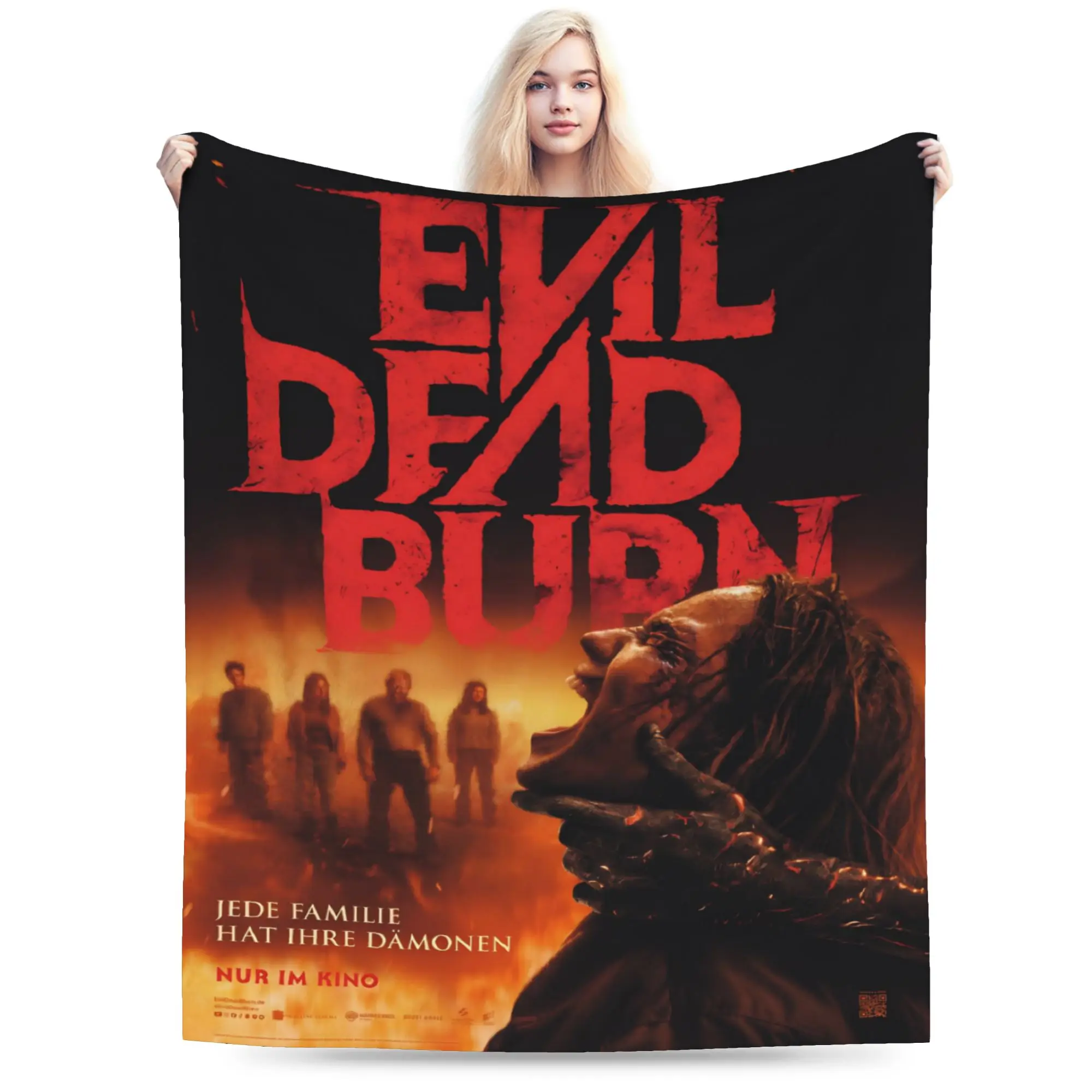 Evil Dead Burn Blanket Multi-size Super Soft and Warm  Throw Blankets for Sofa Couch and Bed