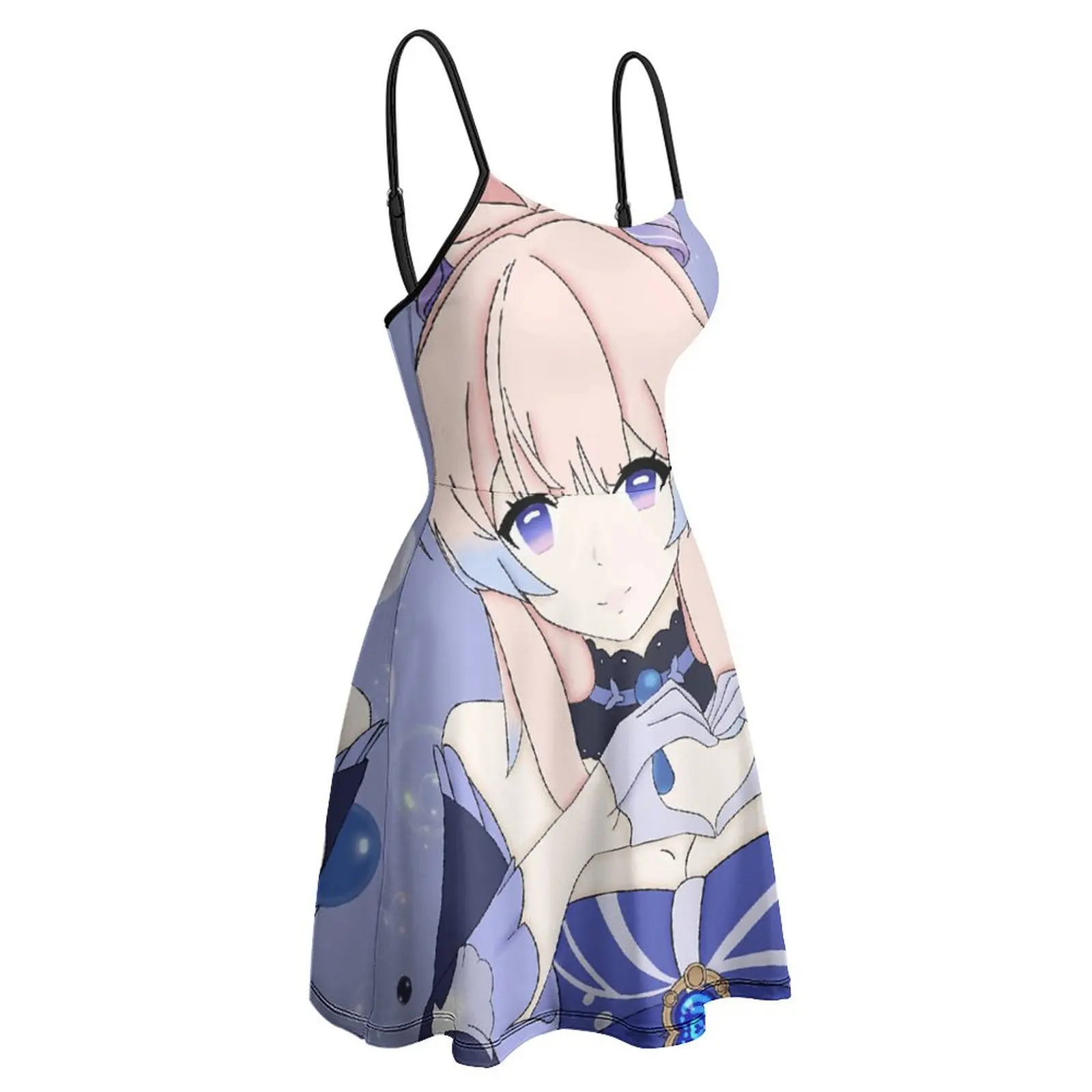 

Kokomi Genshin, женское платье на бретельках, новинка, сексуальное женское платье, забавное коктейльное платье с шуткой, платье на подтяжках