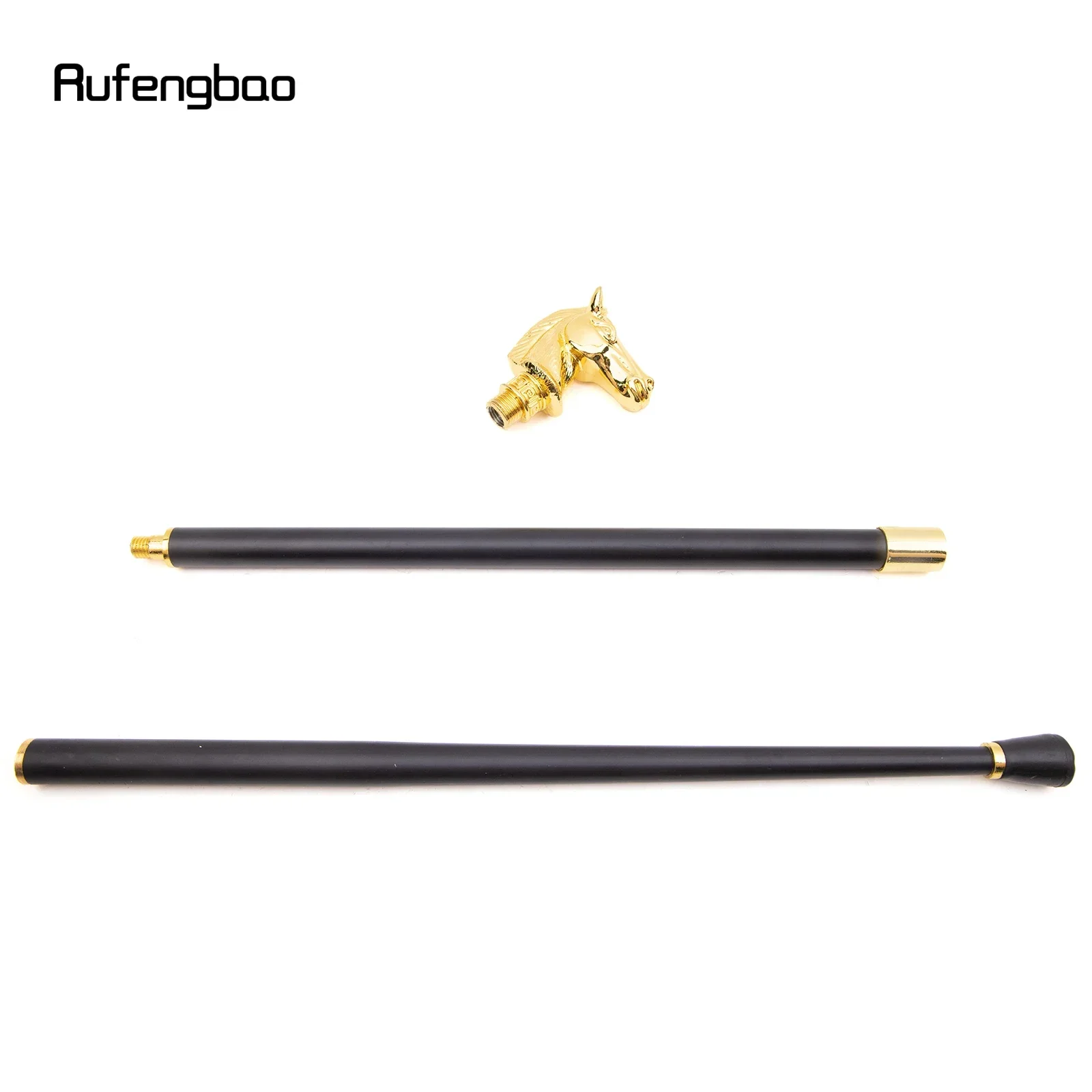 الذهبي سباق الحصان الخشن رئيس الحيوان موضة عصا للمشي ديكور Cospaly حفلة عصرية عصا للمشي Crosier 93 سنتيمتر