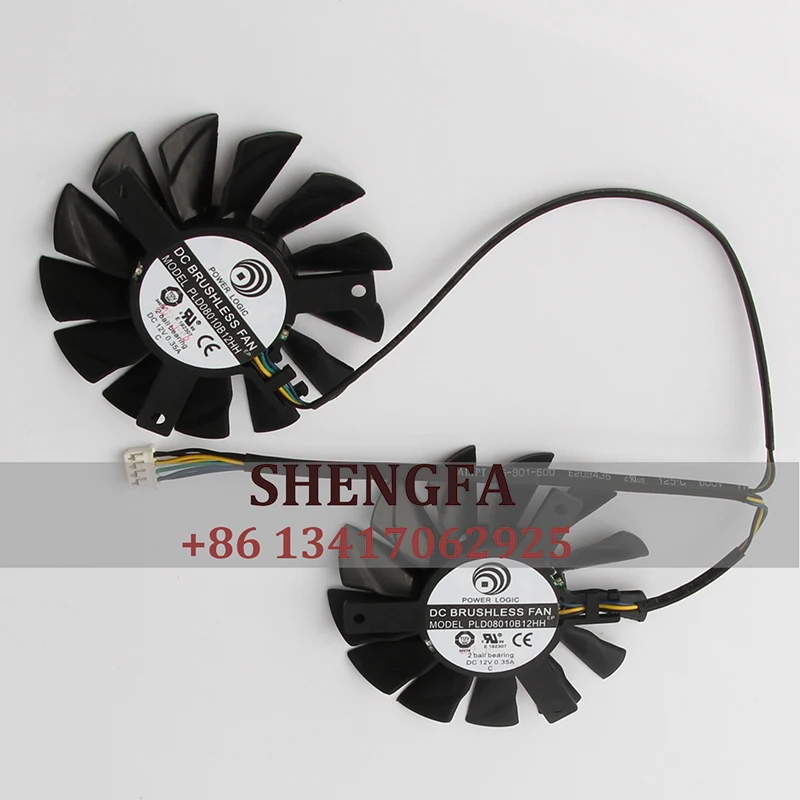 PLD08010B12HH Cooling Fan DC12V 0.5A EC AC 80X80X12MM 8012 8CM High Volume Double Ball Bearing