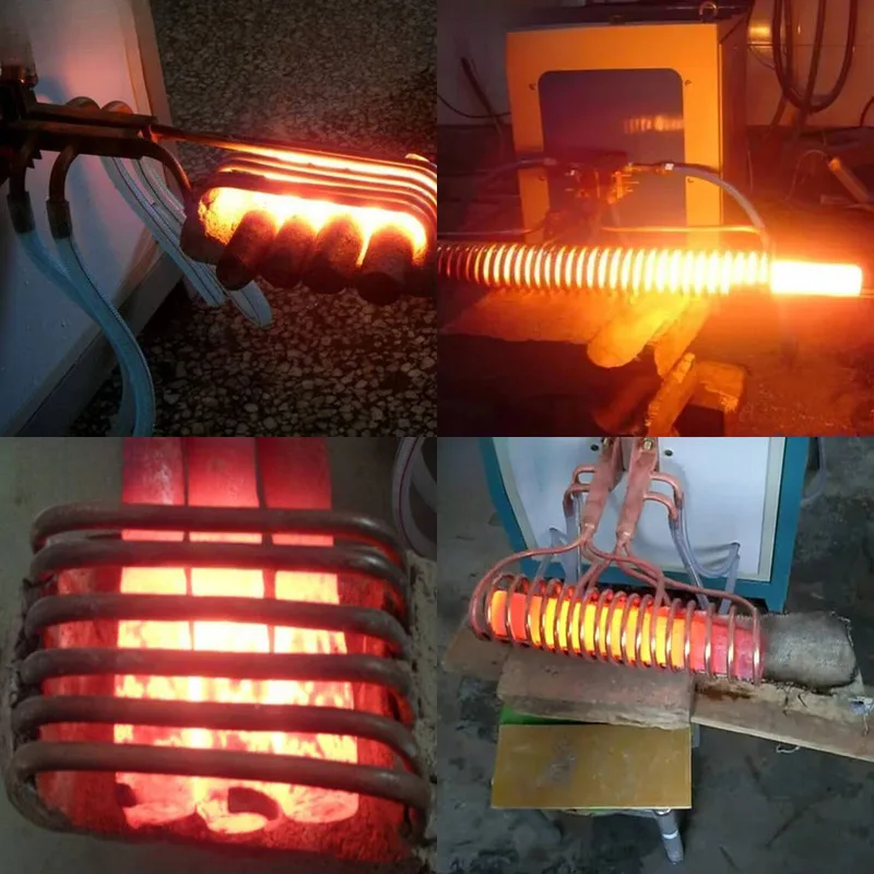 

Induction Machine With Induction Coil, Used For Heating Metal Round Steel Rods