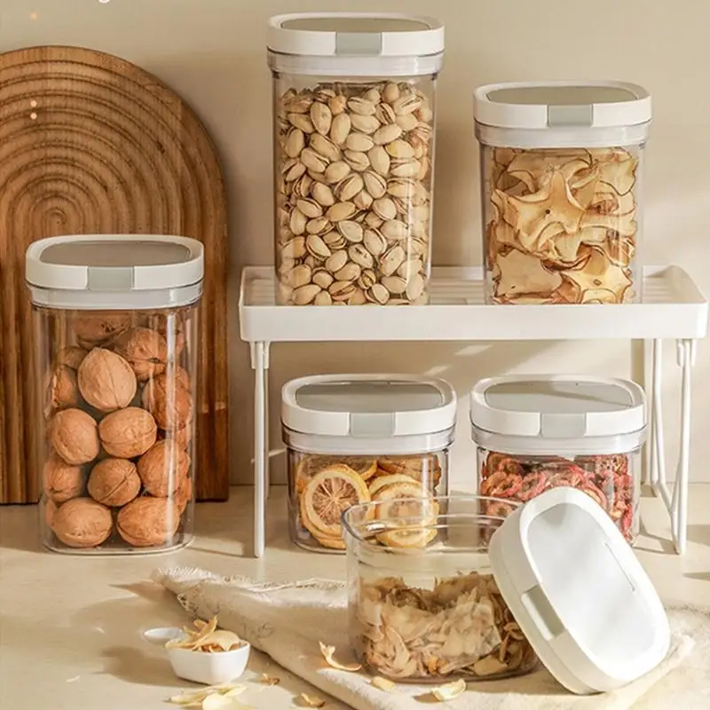 

G6KF Portable Kitchen Storage Jar Having Integrated Spoon For Easy Access