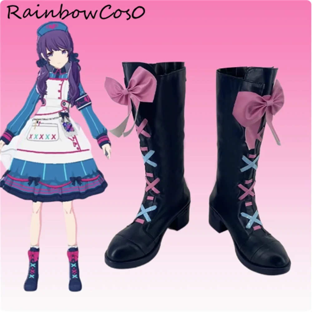 

ASAHINA MAFUYU Project Sekai Обувь для косплея Сапоги Игра Аниме Хэллоуин RainbowCos0 W4494