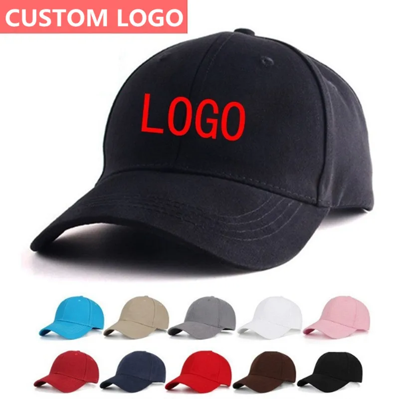 

Women Personalised logo Embroidery print cotton baseball cap Custom logo trucker hats Men sports hip hop plain sports hat