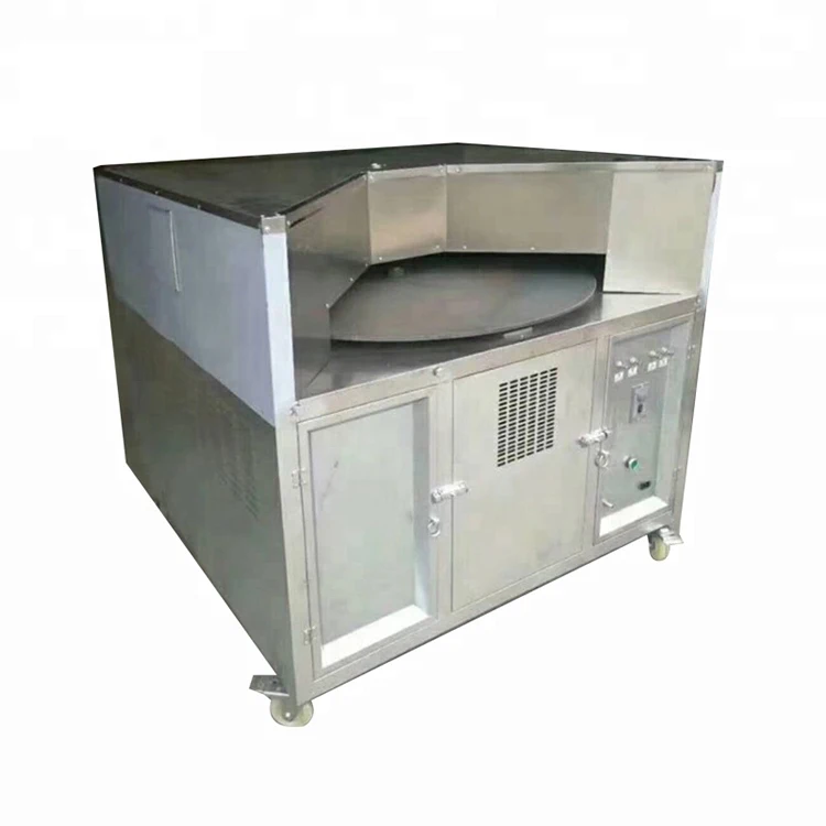 Naan Bread Making Baking Machine for Small BusinessGas Rotary Baking Pan Pancake Machine