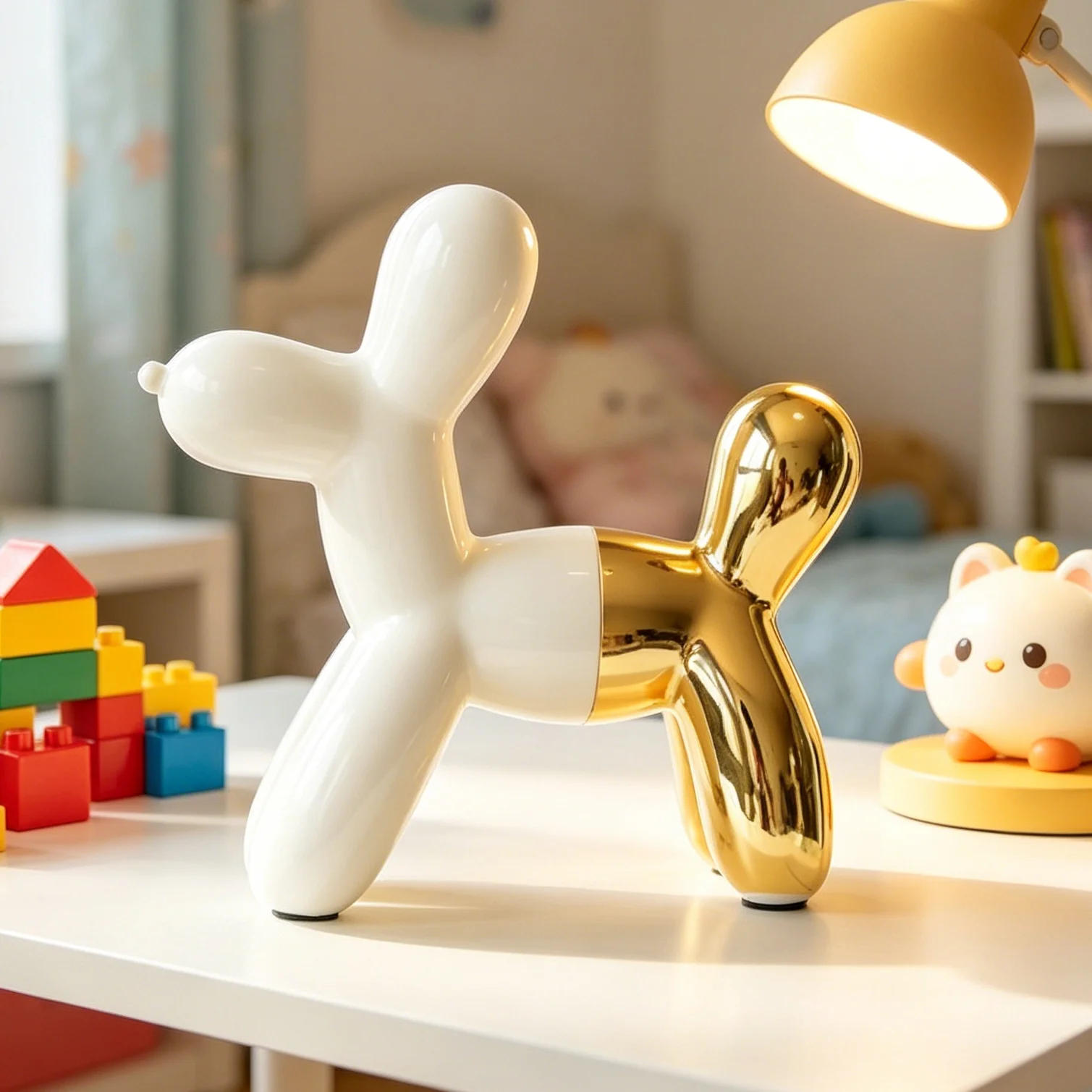 ceramic Balloon Dog Sculpture Home Decor room Decoration Accessories Office Nordic Animal Decorative