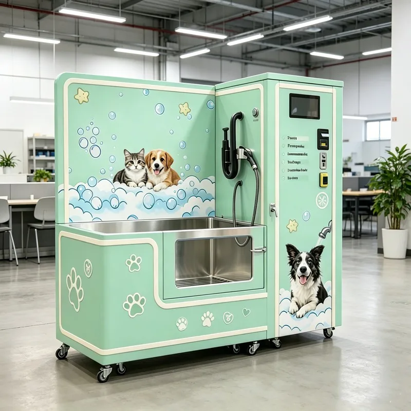 2026 Popular Bankcard&Coin Operated Pet Car Washing Machine Commercial Small Pet Bath Machine  Full-automatic