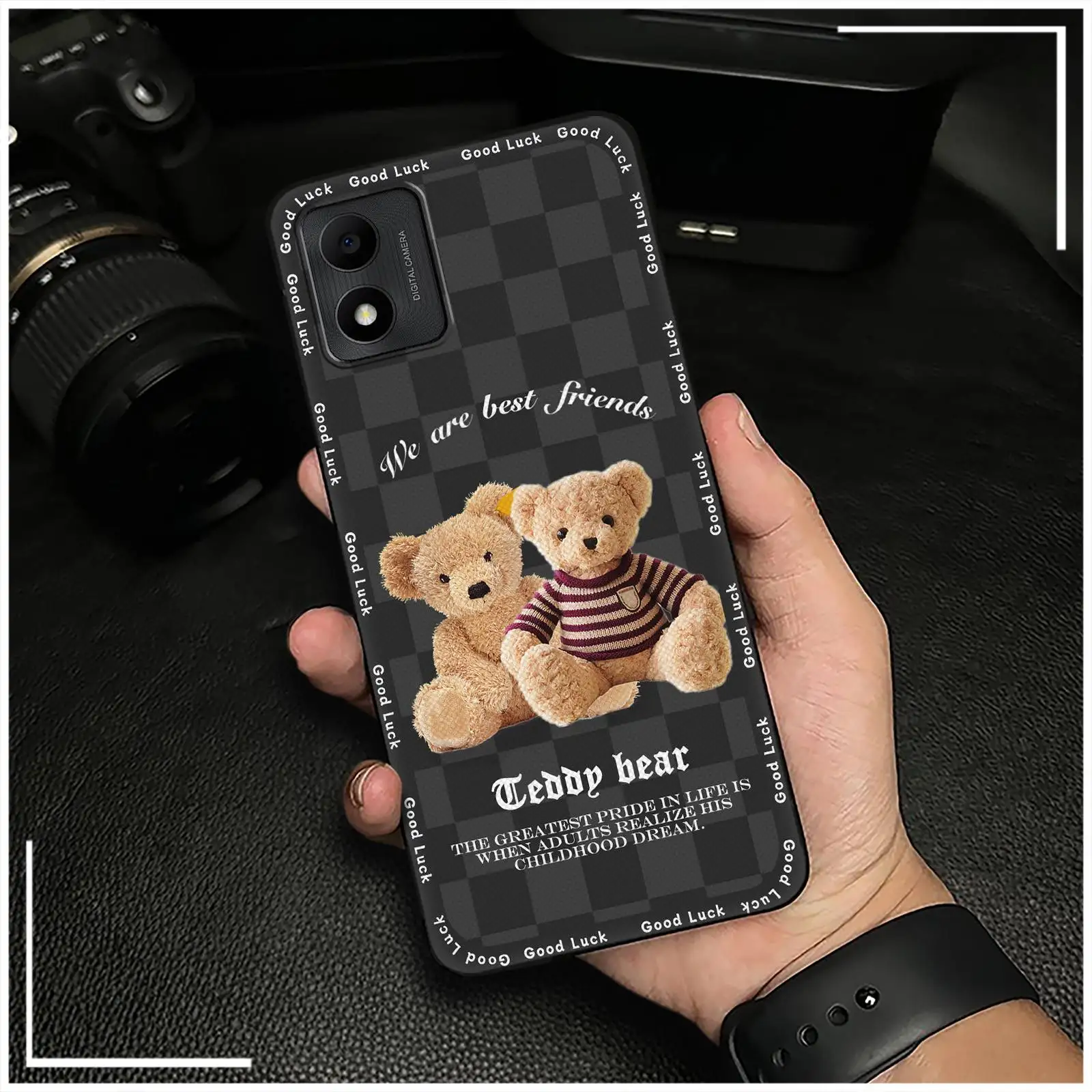 Anti-knock Shockproof Phone Case For TCL 305i/5164D Back Cover Mobile Case Durable Dirt-resistant Cartoon Cover TPU