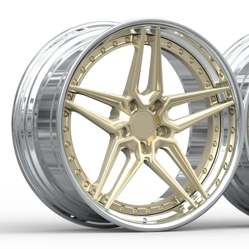 

Professional customized 18in 5x108 2pcs forged alloy deep concave wheels rim for car modification