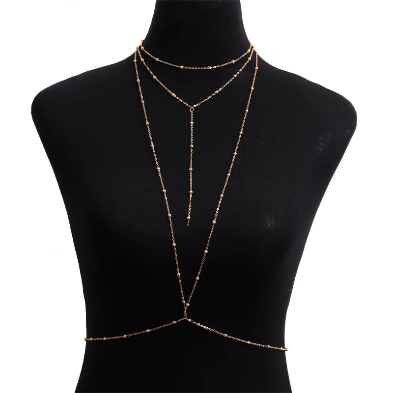 Women's Bohemian Simple Bead Waist Chain, Beach Accessory