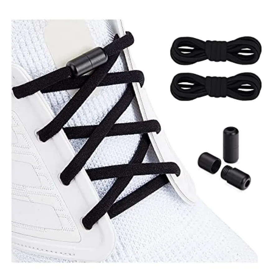 

ZHENTOR Elastic Shoe Laces, Elastic No Tie Shoelaces for Sneakers, One Size Fits All Adults and Shoes