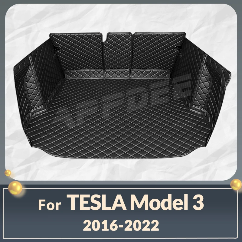 

Автомобильный полноразмерный коврик для багажника Tesla, модель 3, 5 сидений, 2016-2022, 21, 20, 19, 18, 17, защитная накладка на багажник автомобиля, аксессуары для защиты интерьера