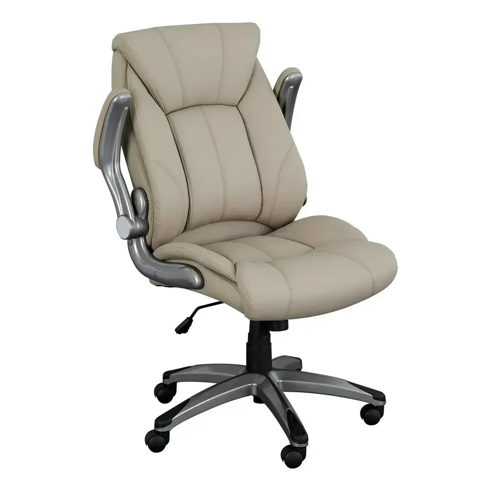 Norwood-Commercial Furniture Executive Chair, Flip-Up Arms, Champagne, NOR-OUG104CP-SO