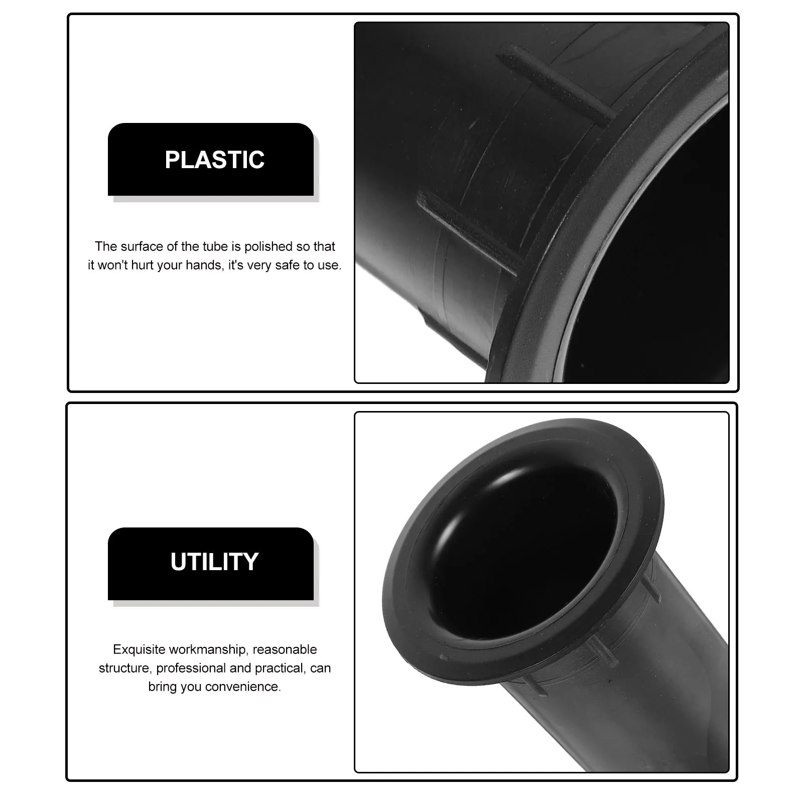 

12Pcs Speaker Port Tube Plastic Bass Reflex Subwoofer Accessory Replacement Woofer Box Plastic Speaker Air Outlet High