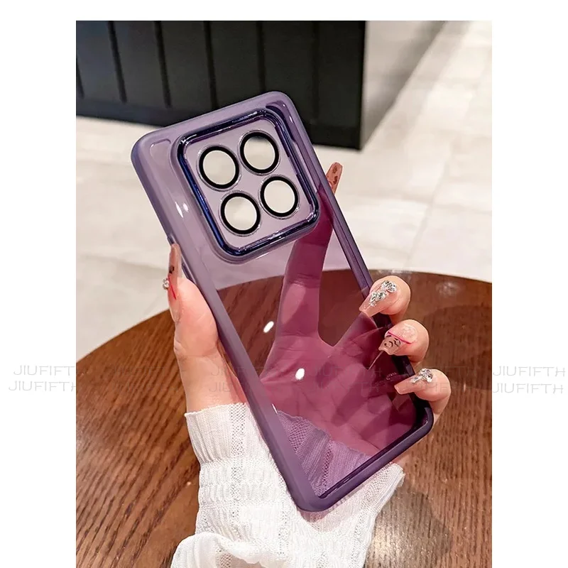 

Note14Pro 4G For Xiaomi Redmi Note 14 Pro Plus 5G Case Camera Protection Soft Silicone Transparent Shockproof Bumper Phone Cover