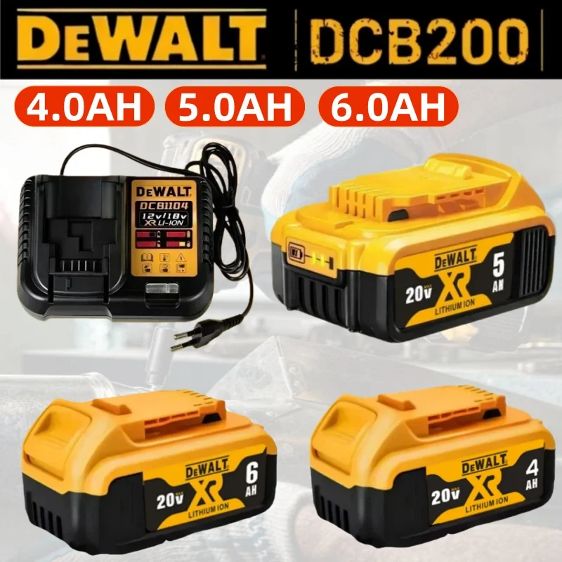 

for Dewalt original 20V rechargeable tool battery DCB200 DCB201 DCB206 20V 4AH 5AH 6.0Ah For Dewalt Replacement tool battery