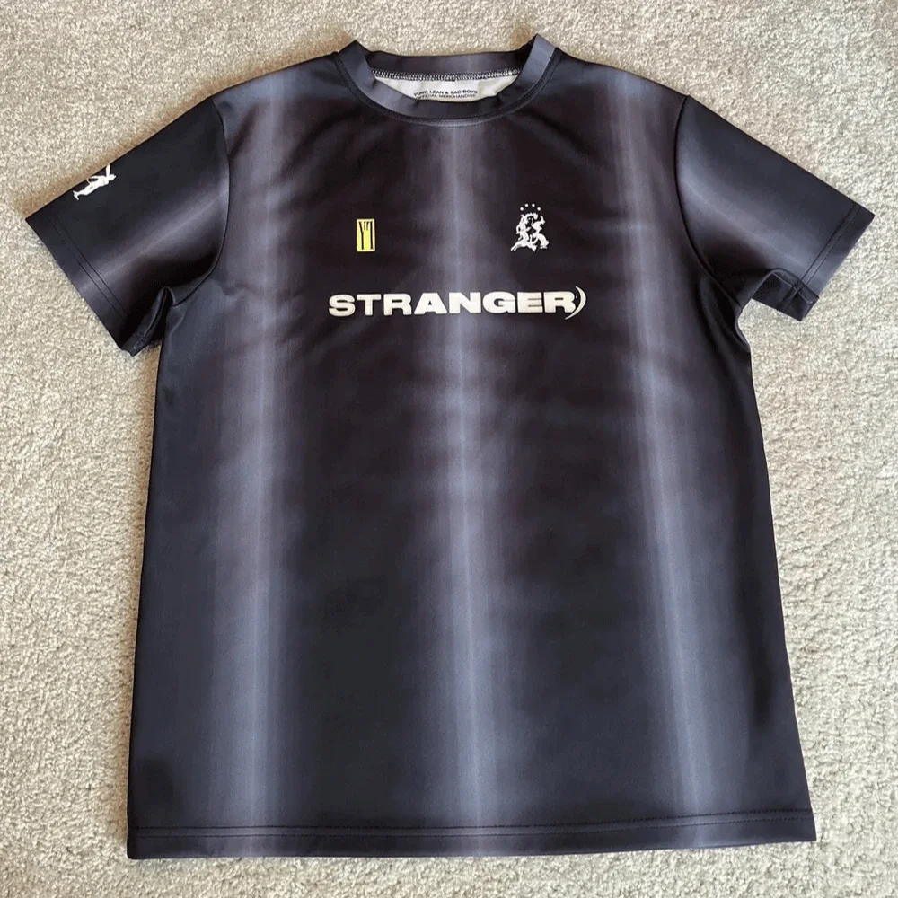 

Summer Men's Clothes Rare Yung Lean Stranger Jersey Football Soccer Jersey Adult Motorcycle Quick-Drying Tees Sport Leisure Top