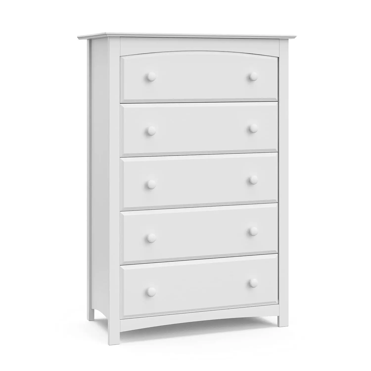 

Kenton 5 Drawer Dresser (White) for Kids Bedroom, Nursery Dresser Organizer, Chest of Drawers with 5 Drawers,