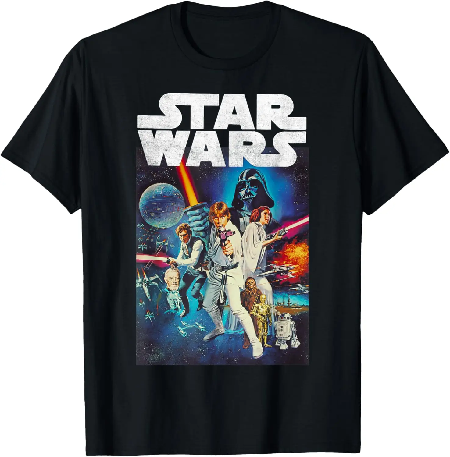 

MINISO Star Wars Vintage Cast Poster Disney+ T-Shirt