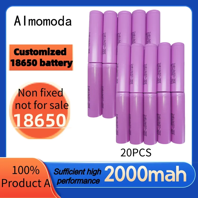 18650-35E Li-Ion 2000mAh 3c  low internal resistance vacuum cleaner aircraft model power bank screwdriver charging battery parts