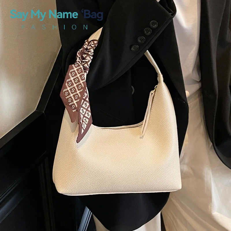 

Women's Fashion Versatile Commuter Shoulder Bag New Retro Large Capacity Tote Bag High-End and Portable Armpit Bag Crossbody Bag