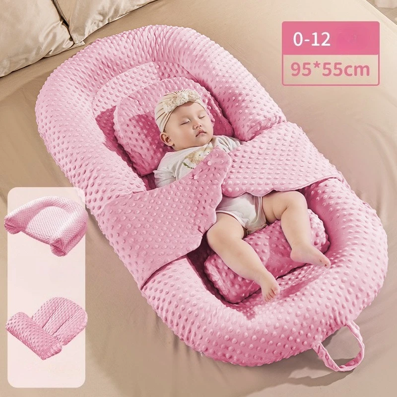 Newborn Baby Anti Startle Sleep Pillow Anti Spitting Slope Pillow High-quality Cotton Crib Soothing Sleeping Tool Feeding Tools