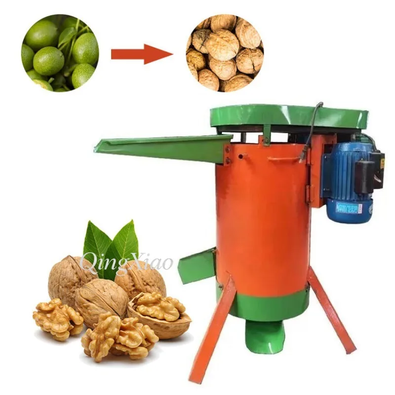 Agricultural Machinery Small Nut Peeling Machine For Jujube Apricot Peach And Walnut Green Skin Removing Separator Home Use view 6