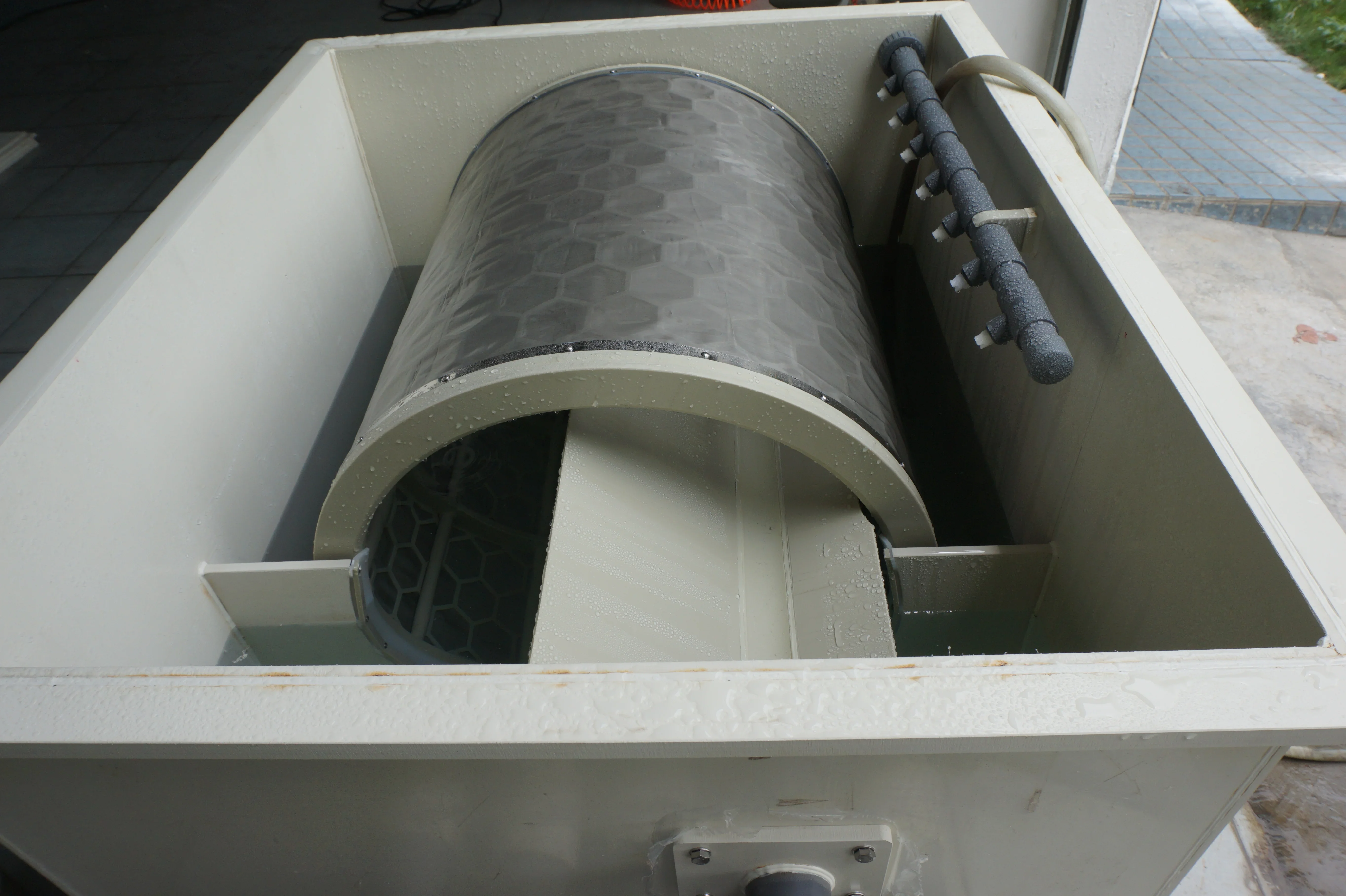 High quality aquaculture fish farming system RAS system water treatment 100t/hour rotary drum filter