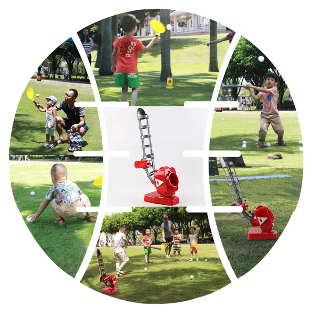 야구 연습용 볼 머신 1세트, 어린이 야구 훈련 실내외 훈련용, 어린이 운동 능력 발달 도구