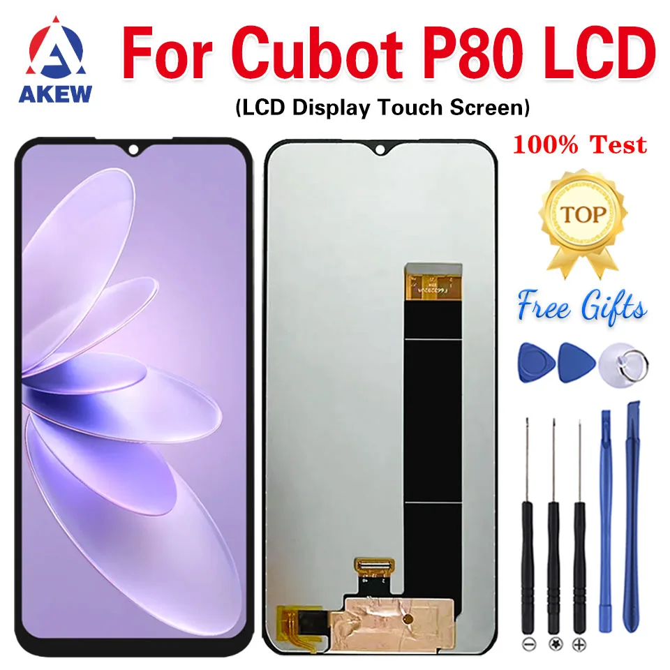 

100% Tested CUBOT P80 LCD Screen New Cubot P80 Touch Display P80 Digitizer Assembly Phone Replacement Parts With Repair Tools