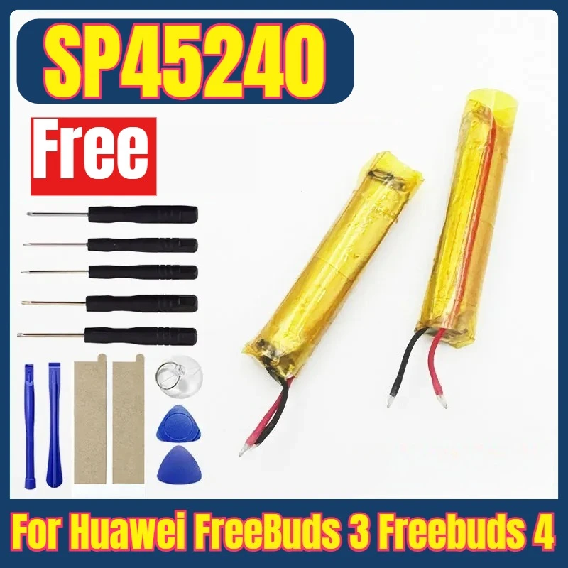 

New SP45240 Replacement Battery for Huawei FreeBuds 3 Freebuds 4 4E Wireless Bluetooth TWS Earphone +Tools
