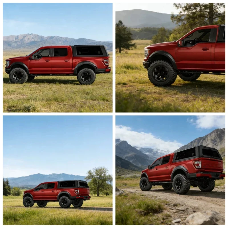 

For Vigo Double Row Aluminum Alloy Hinged Locking Inward Flip-Over Taiate Cover