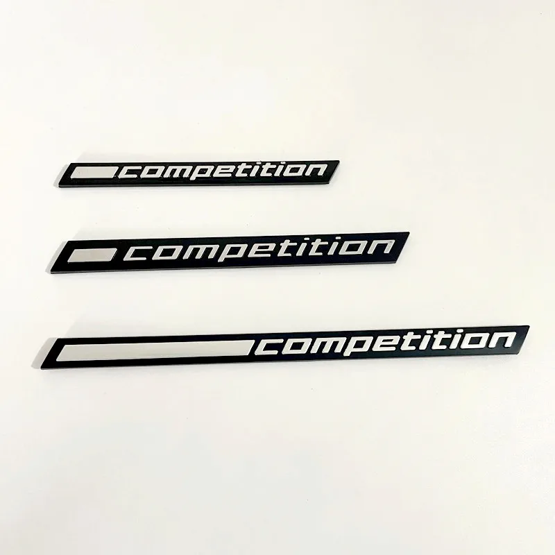 3D ABS negro logotipo de competición maletero trasero emblema insignia pegatinas para BMW M1 M3 M4 M5 M6 X1M X3M X4M X5M X6M