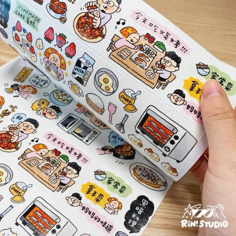 Lin Hammer-Double Sided Release Paper, A5 Bobina Livro, Fita Adesiva Adesiva, Livro de Imagem Bonito