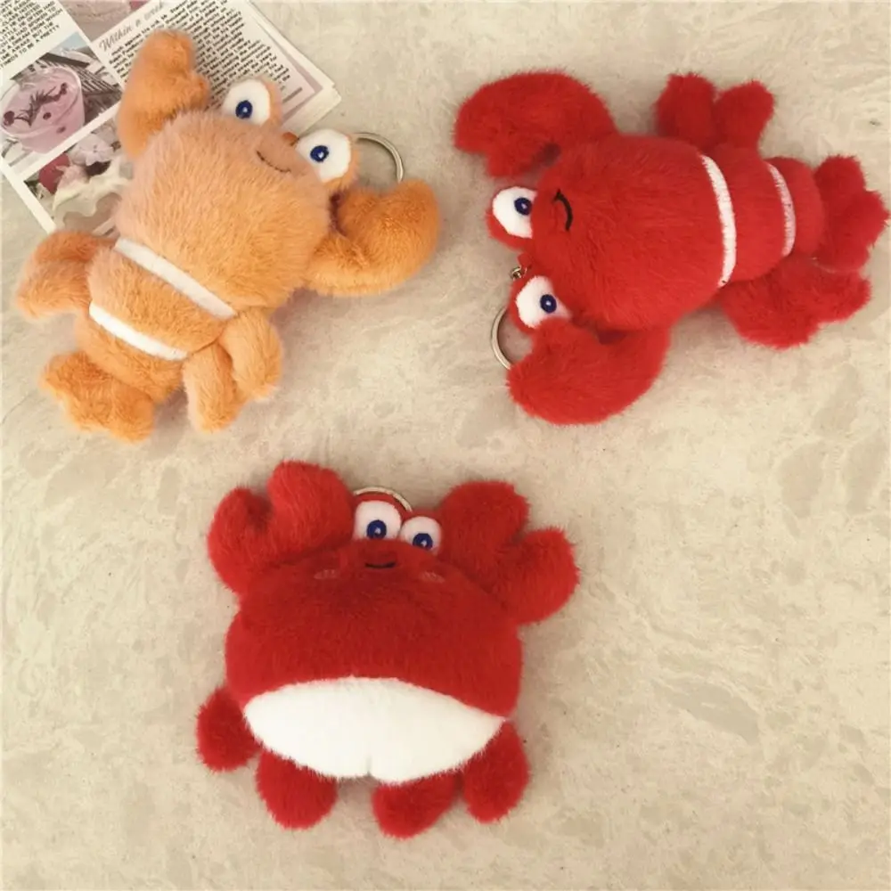 Fashion Ray Fish Marine Organisms Key Chain Octopus Crab Funny Fish Pendant Stuffed Toys Cartoon Key Rings Unisex