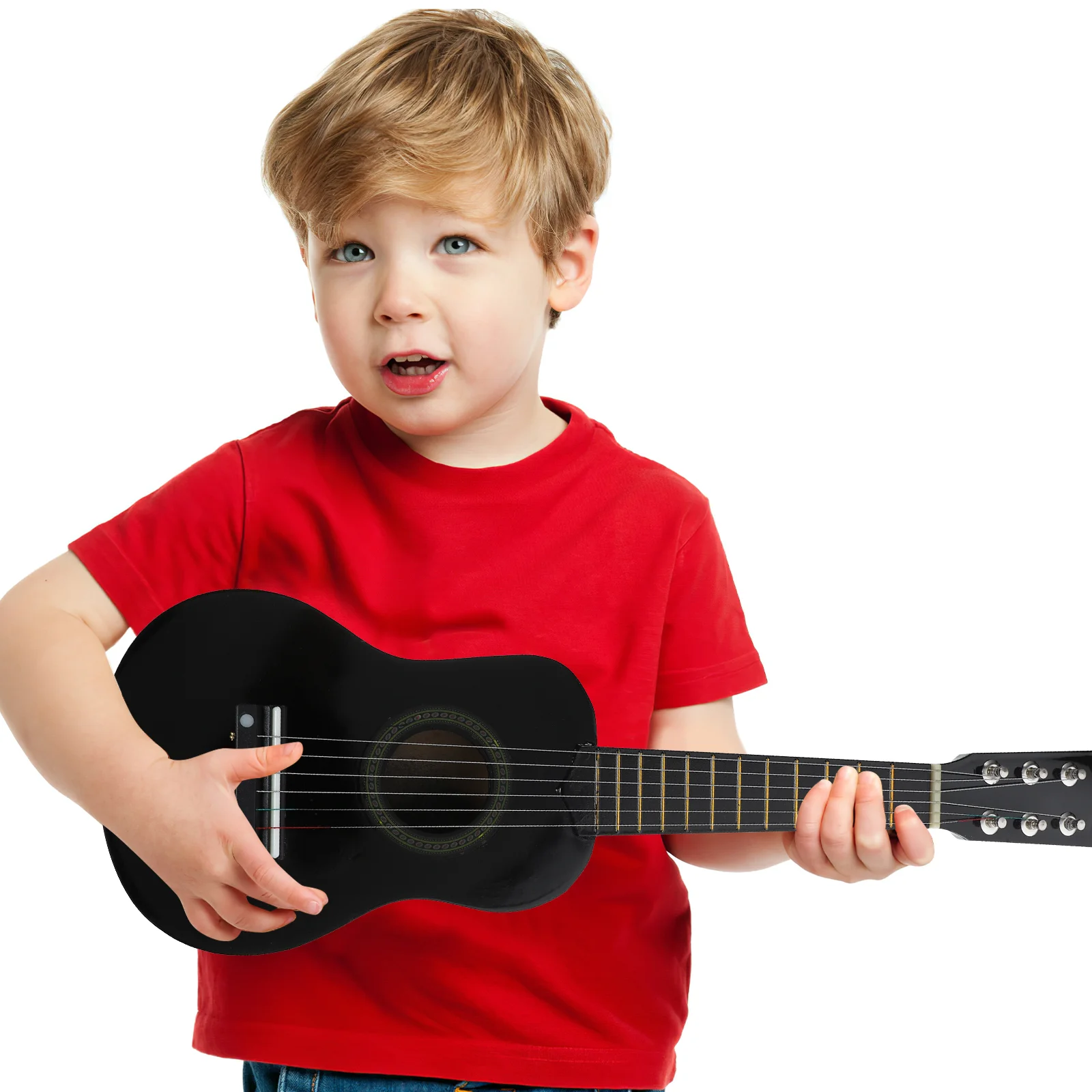 Strumento musicale Chitarra per bambini Giocattolo Mini giocattoli per bambini Pratica in legno